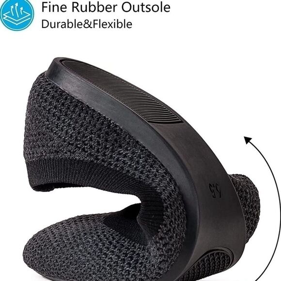 ⭐️FRANK Mully Pointed Toe Ballet Flat Slip On Flat Knit Shoes⭐️ - Picture 4 of 10